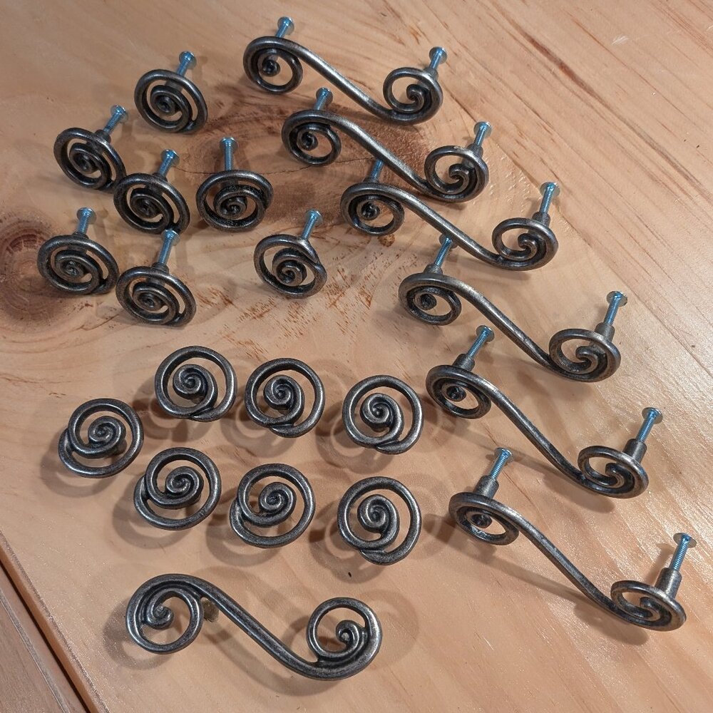 Set of Shabby Chic Oil Rubbed Bronze Knobs